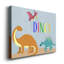 Dinos! - Reproduction d'art textuel sur toile tendue-424564468