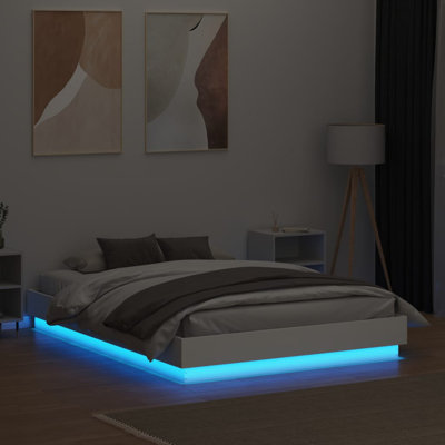 17 Stories Bed Frame With LED Lights 