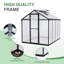 Serre en aluminium Aoodor avec panneaux en polycarbonate-95996361-87292388