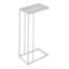 Accent Table, C-Shaped, End, Side, Snack Tempered Glass,  Contemporary, Modern-7180436