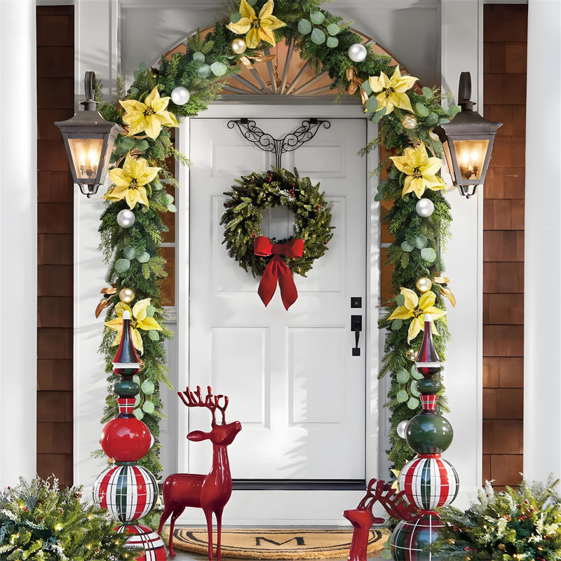 30 cm in. Lighted Fresh Faux Garland