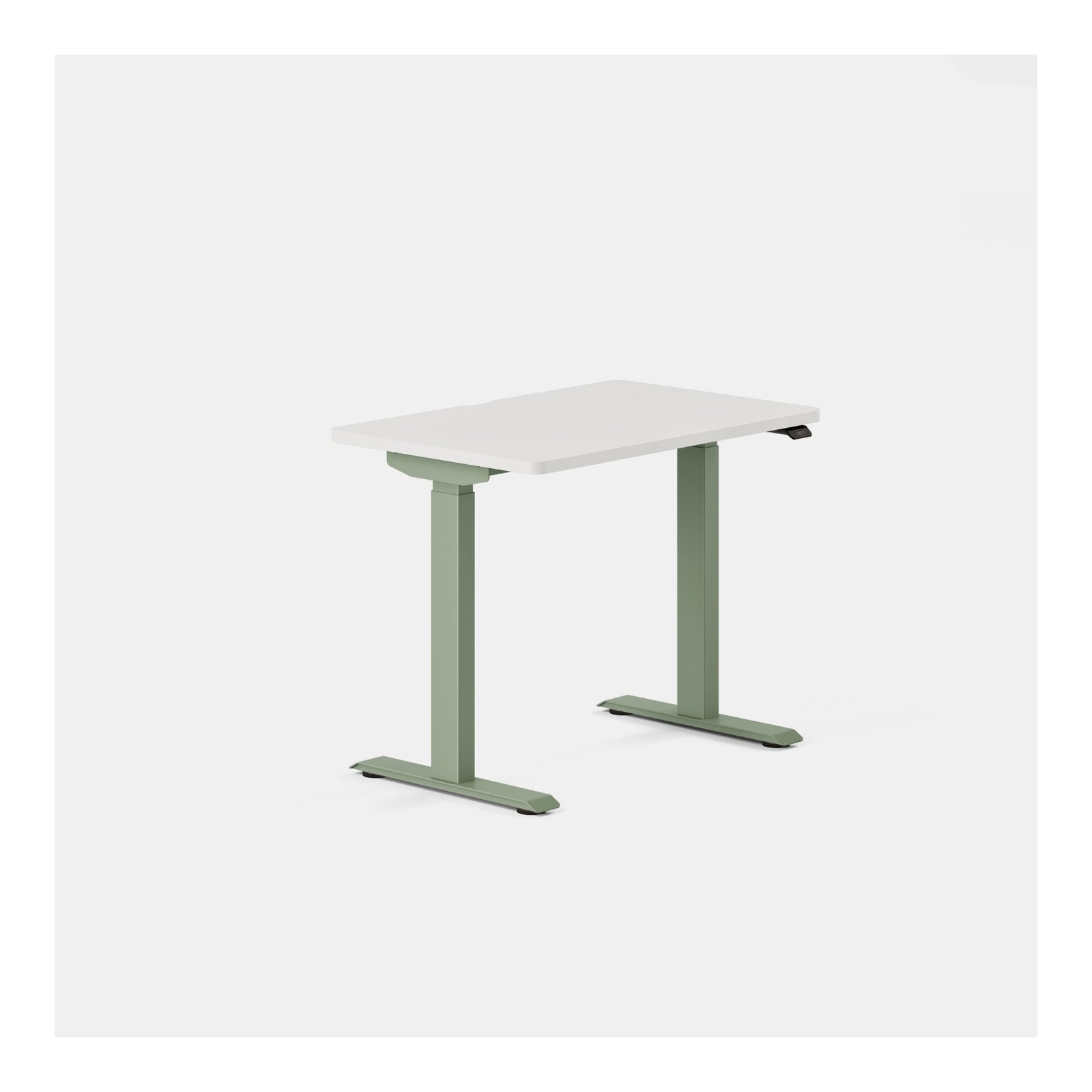 Duo Standing Desk, 47.3" H x 36" W x 24" D, White, Sage