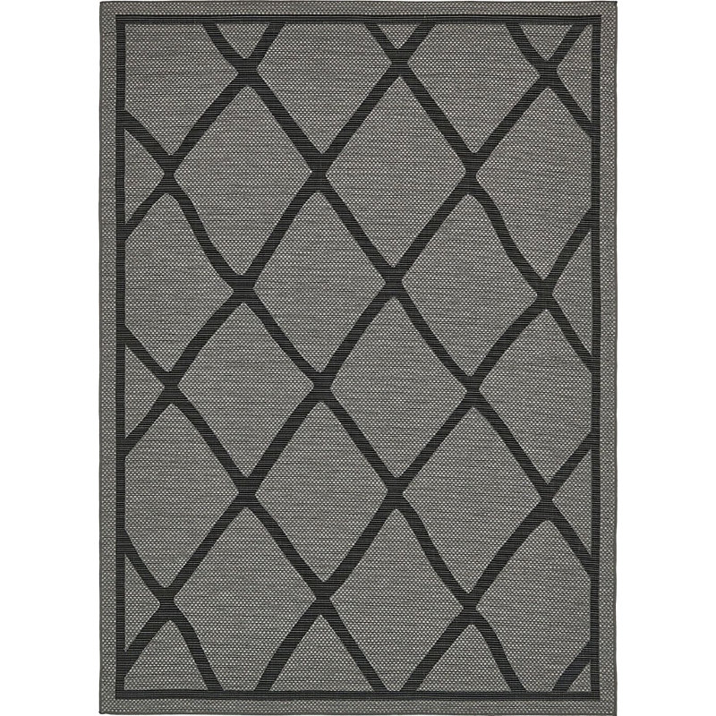Tapis de véranda d'extérieur couleur cendre, Rectangle 9 pi x 12 pi