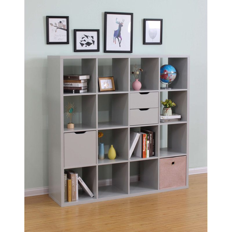 Parunag Cube Plus 16 Storage Shelving Unit, Grey