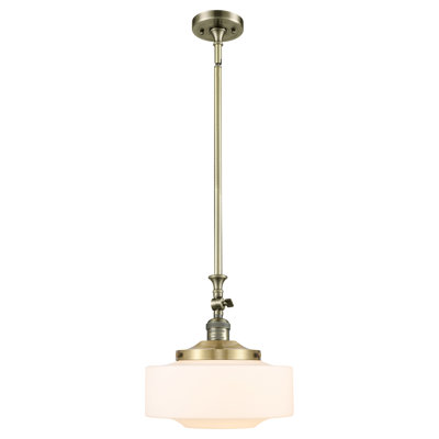 Franklin Restoration - Lainee - 1 mini-luminaire suspendu à tige inclinable 12 po - ampoule non incluse 