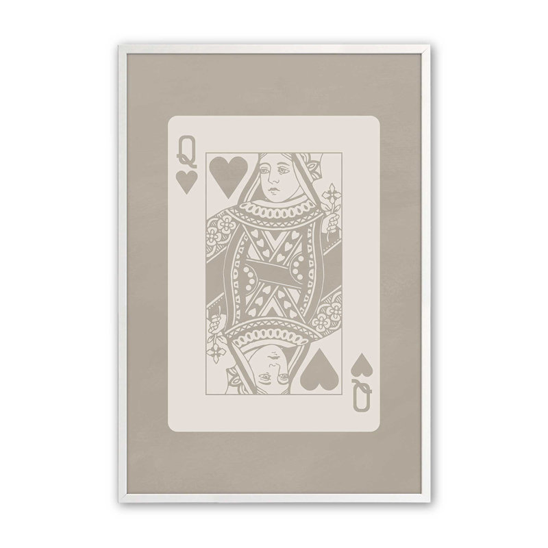 Impression de carte beige très grand, Blanc opaque, H 17 po x l 13 po