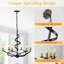 Lustre classique à 6 lumières à intensité variable de style bougie avec accents en fer forgé (ensemble de 2)-1337518854-1337518852