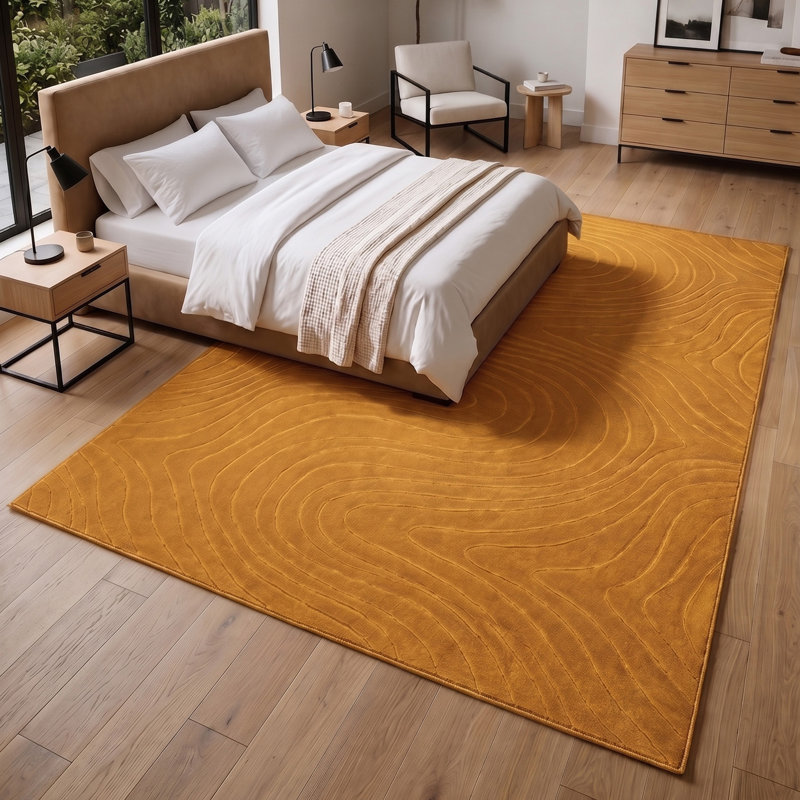 Somos Modern Machine Washable Area Rug, Rectangle 10' x 14', Terra