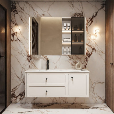 French modern and simple style bathroom cabinet