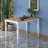 Traditional Dining Table, Walnut & White, 47.2 x 29.0 x 27.9 inches | 100% Melamine Coated E1 Quality Chipboard, Thickness: 0.7 inches | Durable & Elegant Design, Perfect for Family Meals and Gatherings
