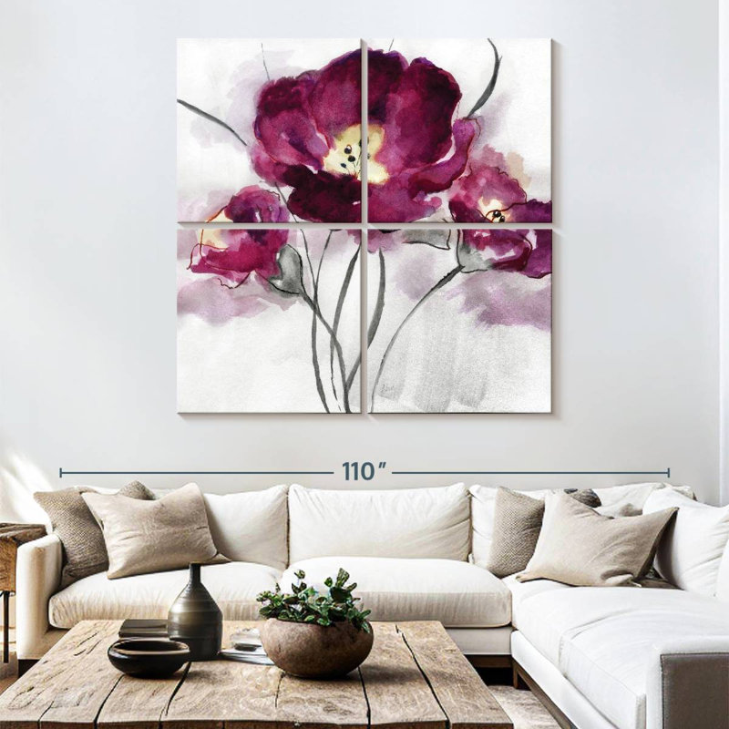 Harnek My Magenta I, 74" H x 74" W