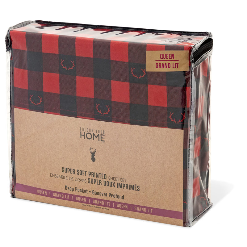 Ensemble de draps Super Plaid
