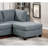 Modular Sectional 6Pc Set Living Room Furniture L-Sectional Linen Like Fabric 2X Corner Wedge 2X Armless Chairs And 2X Ottomans-2091097355