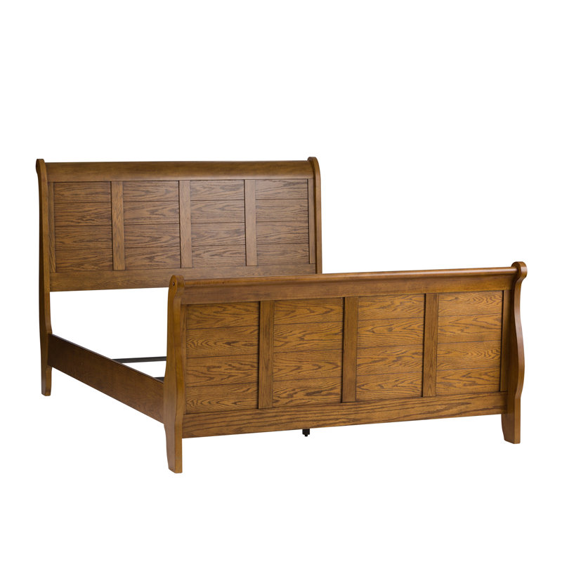 Oconee Sleigh Bed, King, Natural