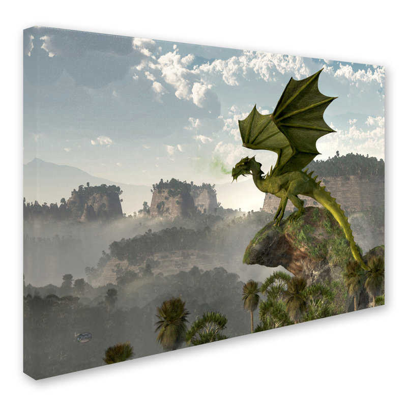 Lethe «Green Dragon», impression sur toile tendue, H 14 po x l 19 po