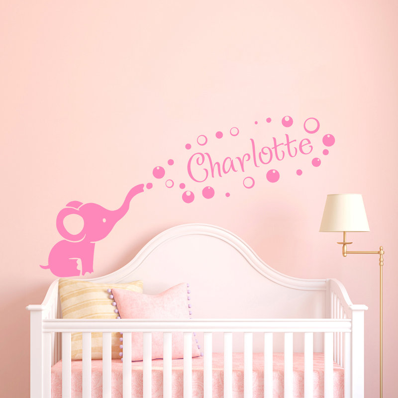 Adhésif décoratif pépinière éléphant, Oui, Gris