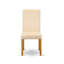 L'ensemble 3 pièces de table et chaises de cuisine contient une table de salle à manger rectangulaire avec Dropleaf et 2 chaises Parsons en lin beige clair, chêne-1097663567-1097663565-1097663562