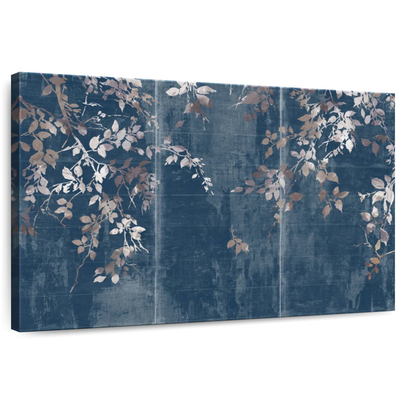 Jardin japonais indigo, H 20 po x l 30 po