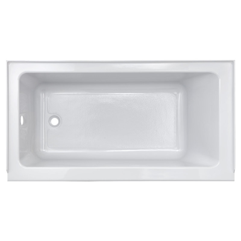 Studio 60'' x 32'' Soaking Acrylic Bathtub, Arctic White, Left