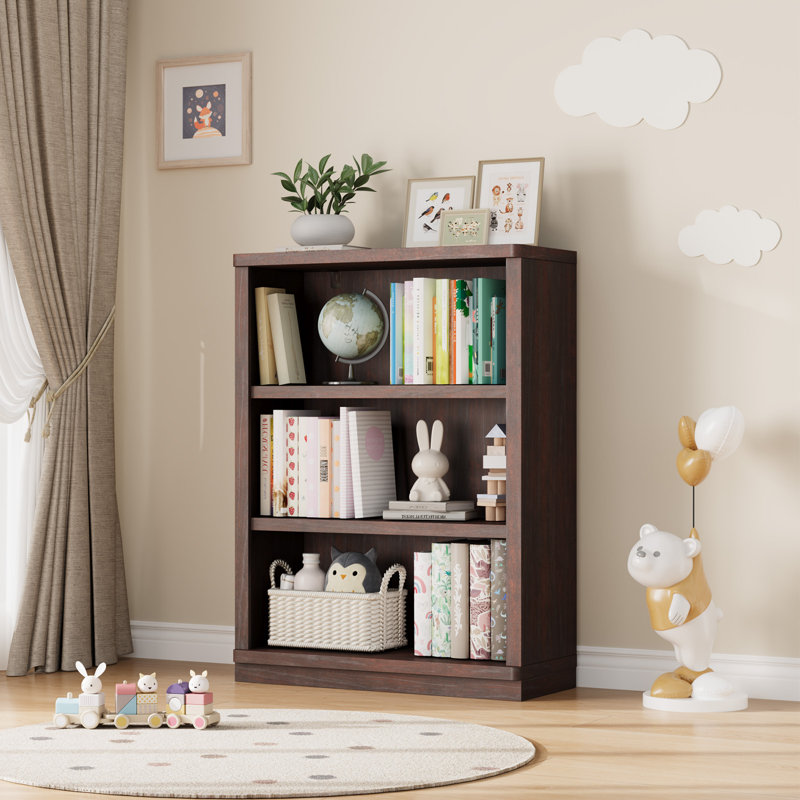 Bibliothèque standard à 3 niveaux H 42 "x l 31" Brusnice, 42" H x 31" W, Cerisier
