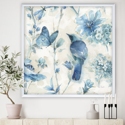« indigold oiseau artisanat famille i », reproduction d’image sur toile