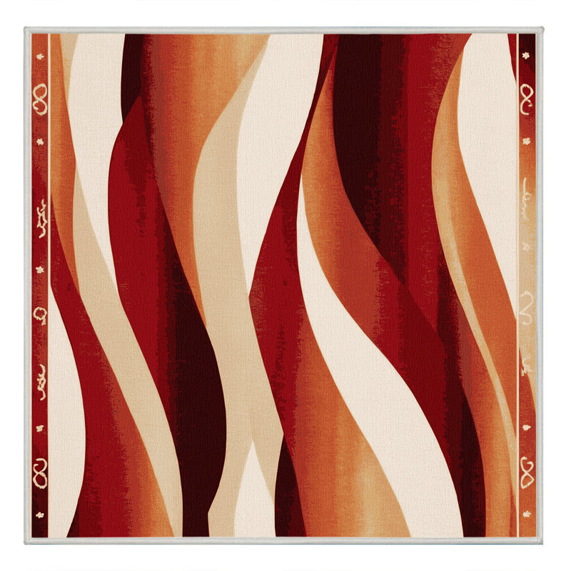 Drifted Ascent Rug, Square 3'