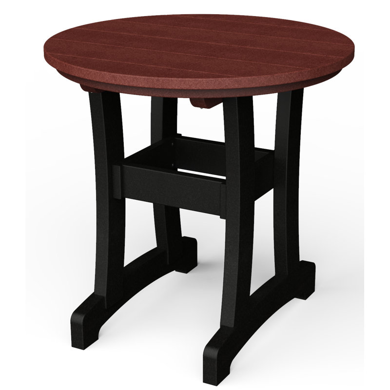 Table de salle à manger Stella, H 30 po x l 30 po x P 30 po, Cerisier / noir