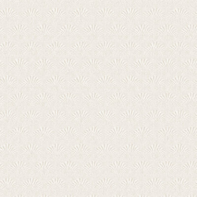 Nicely Boutique Collection Metallic Geometric Fan 10.05m x 53cm Wallpaper Roll