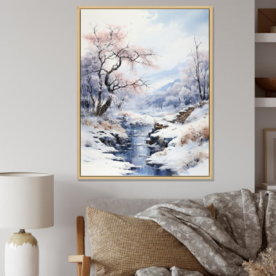 Minimalisme, paysage d'hiver au bord du lac II