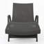 Chaise longue de patio avec accoudoirs