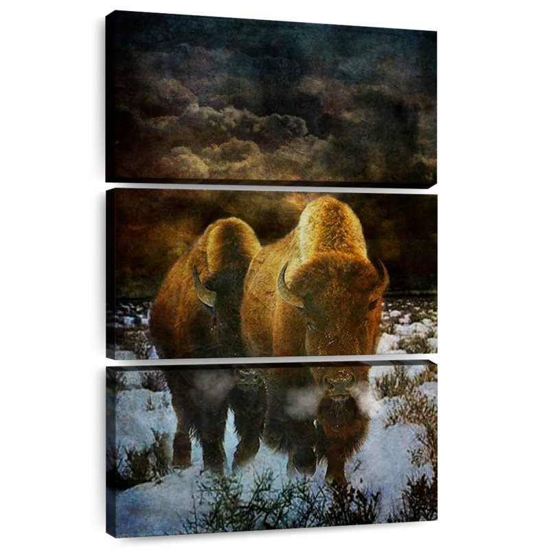 Brampt Storm Bison, 50" H x 32" W