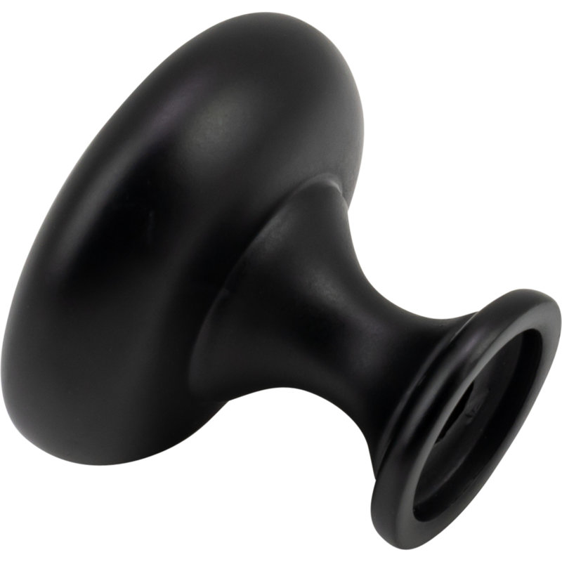 1 3/16" Diameter Mushroom Knob Multipack, Matte Black