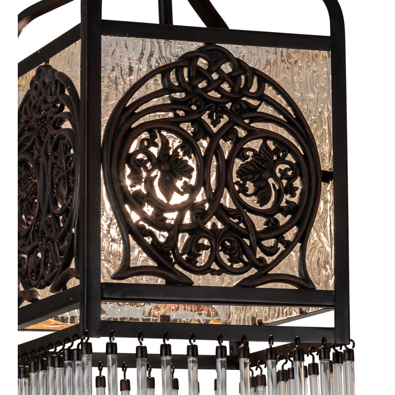 Luminaire suspendu carré à 1 lumière Celtic