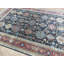Tapis noir Serapi antique noué à la main 8 po 10 x 12 po G12153