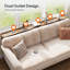 Slim Console Table with 2 Charging Stations-779324859