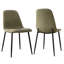 Chaise d'appoint de salle à manger rembourrée 18 po en chenille-1228034610