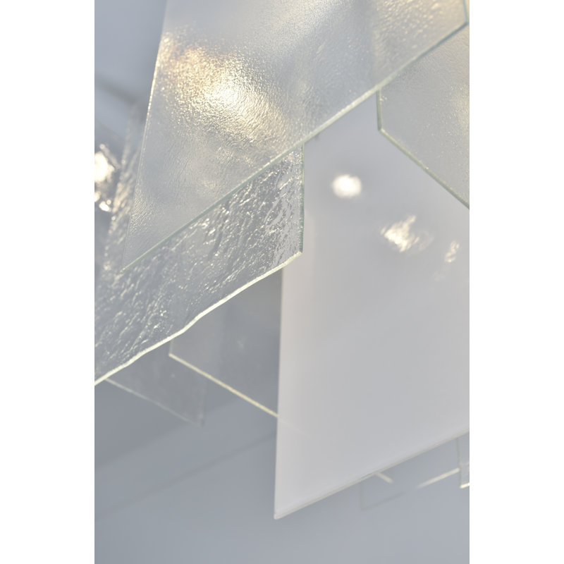 Plissé 4 - Light Glass Chandelier