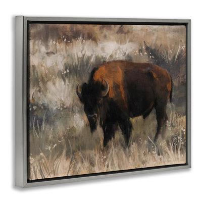  «Bison on the Range», art mural sur toile par Nina Blue