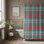 Rideau de douche Pink Holiday Tartan-1006344973
