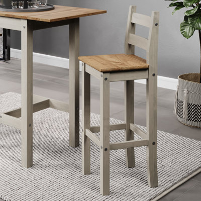 Ameirah Solid Wood Counter Stool