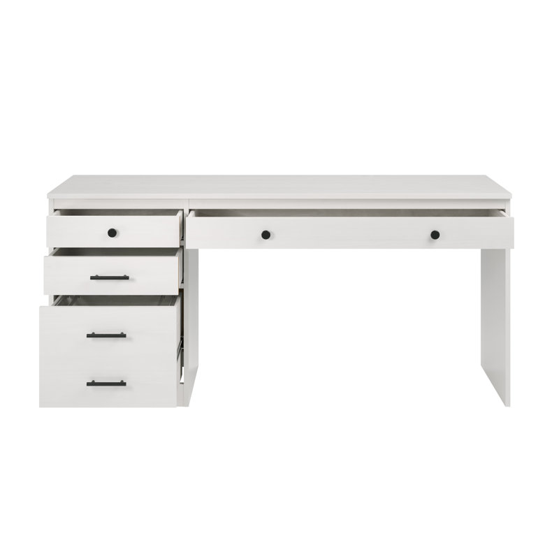 Bureau double caisson Doyka, Blanc