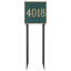 Classic Square Standard One Line Address Sign Plaque with Lawn Stakes-1861681819-1861681898