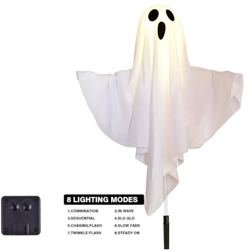 Ensemble de 6 lumières solaires d'Halloween pour l'extérieur