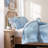 -Piece Blue Western Bedding Sets, Microfiber Comforter Set for Farmhouse Home
