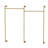 Joshoua 80.7'' Metal Wall Mounted Clothes Rack