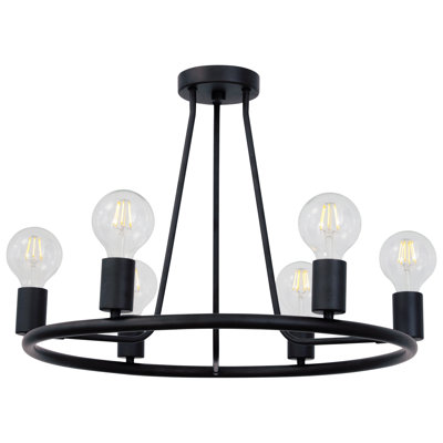 Keagle 6 - Light Dimmable Geometric Chandelier
