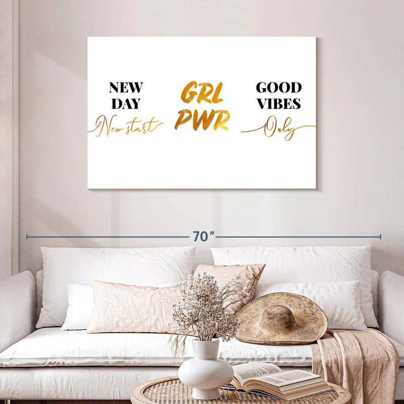 Tergel Girl Power Quotes I, H 30 po x l 45 po