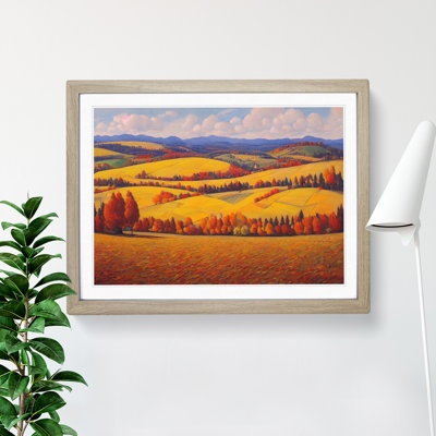 Autumn Meadow Landscape Vol.1 - Single Picture Frame Print