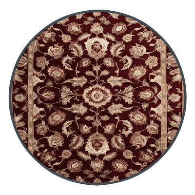 Tapis rouge persan lavable à la machine