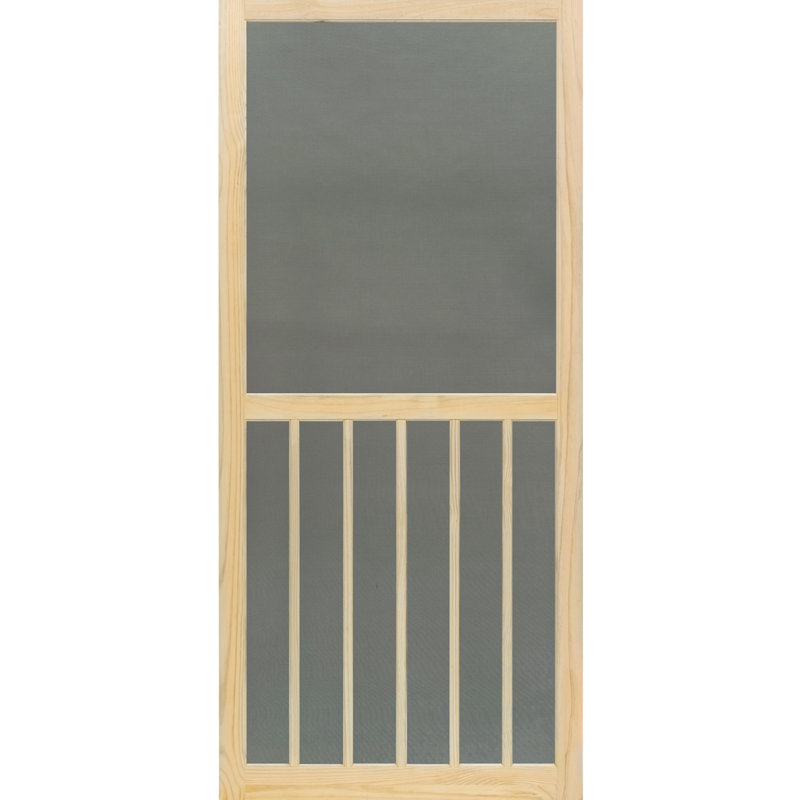 Porte extérieure en bois à 5 panneaux, H 79,75 x l 31,75 po x P 1 po